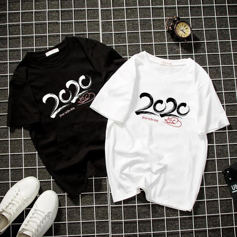 Áo thun unisex form rộng năm mới 2020 vải dày mịn đẹp 2019T1938