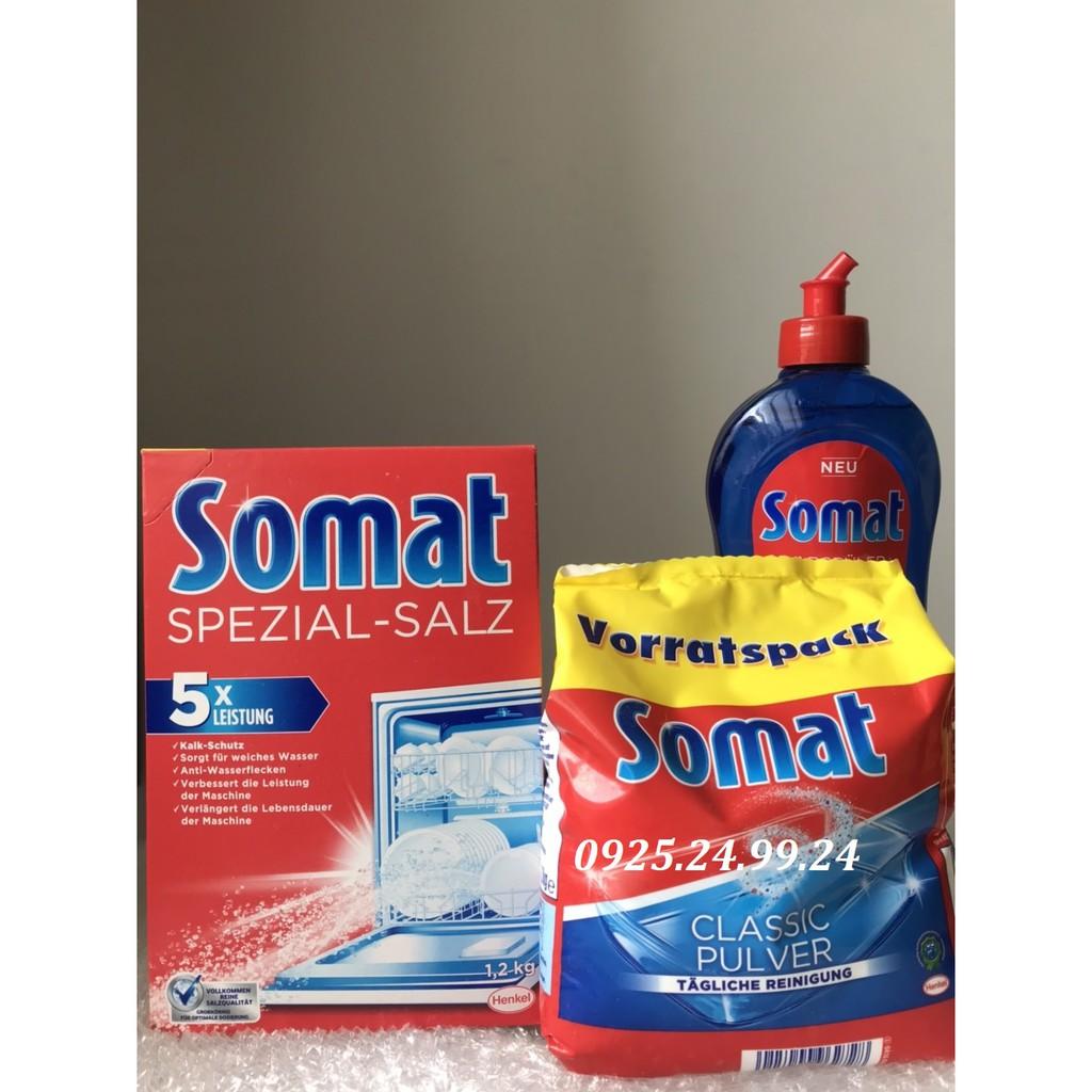 Combo 3 món Somat: Bột rửa 1.2kg + muối 1.2kg + nước bóng 750ml