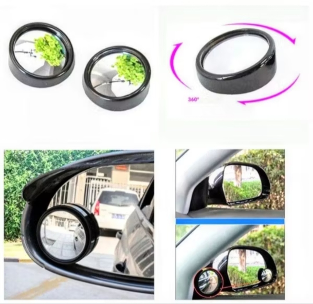 BỘ 2 CÁI GƯƠNG CẦU LỒI MINI LẮP XE HƠI ÔTÔ XEM ĐIỂM KHUẤT