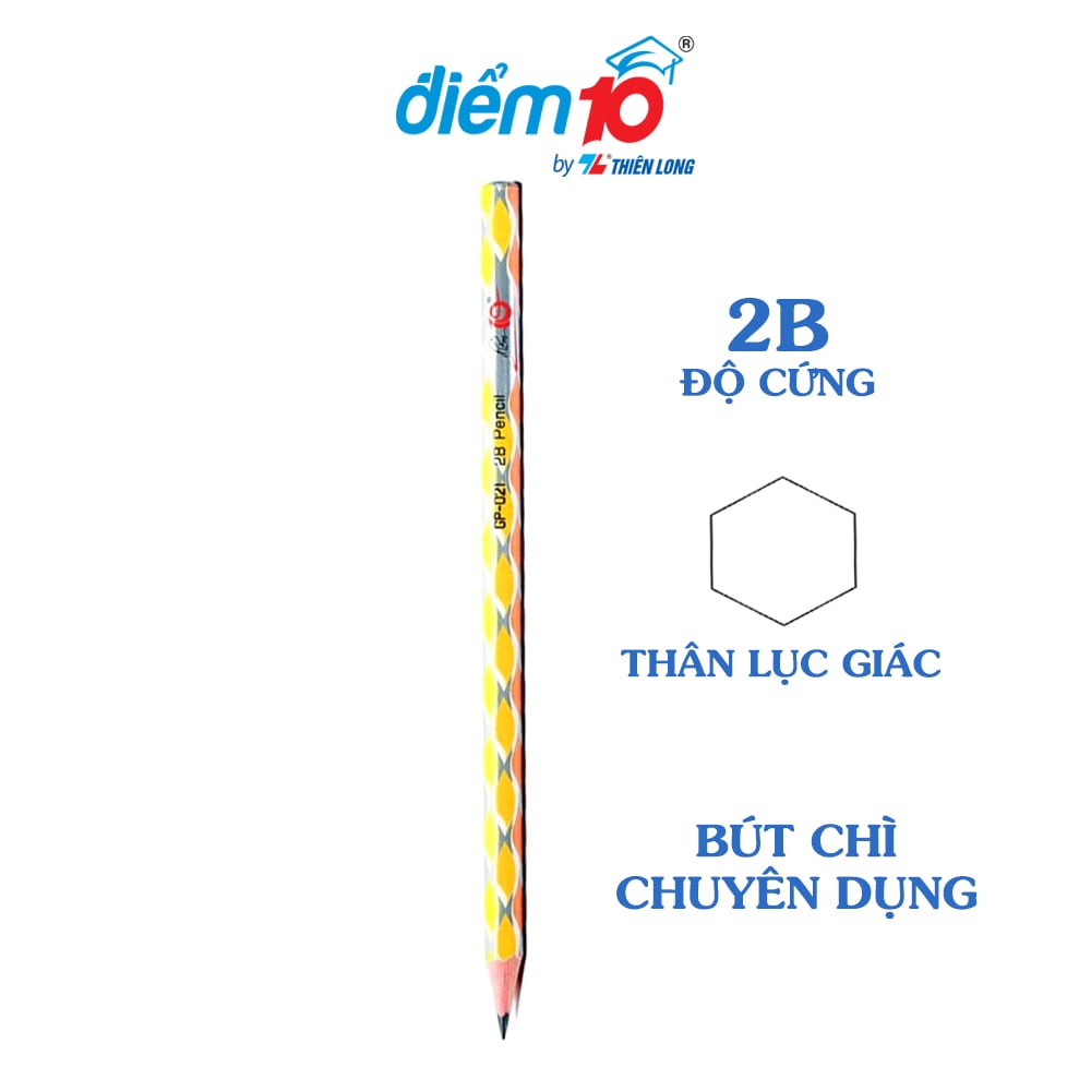 Hộp 10 cây Bút chì gỗ Điểm 10 GP-021