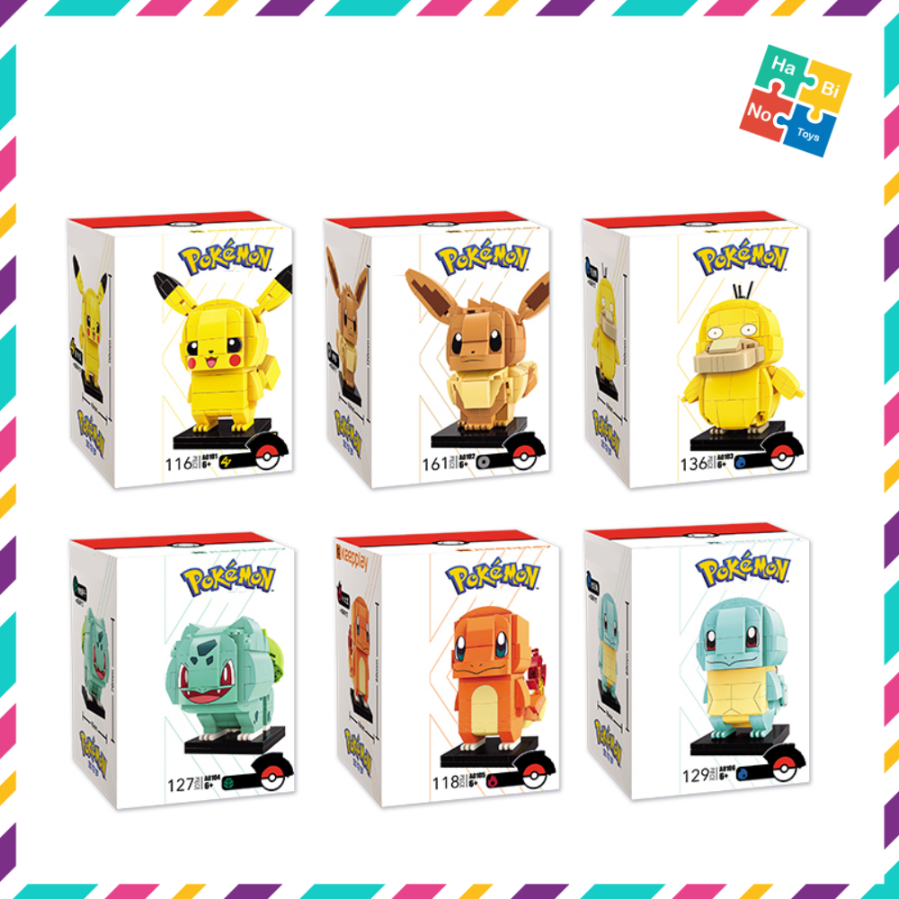 Lắp Ráp Pokemon Pikachu Keeppley Đồ Chơi Mô Hình Hoạt Hình Truyện Tranh Brickheadz 116 Chi Tiết A0101 Cho Trẻ Từ 6 Tuổi
