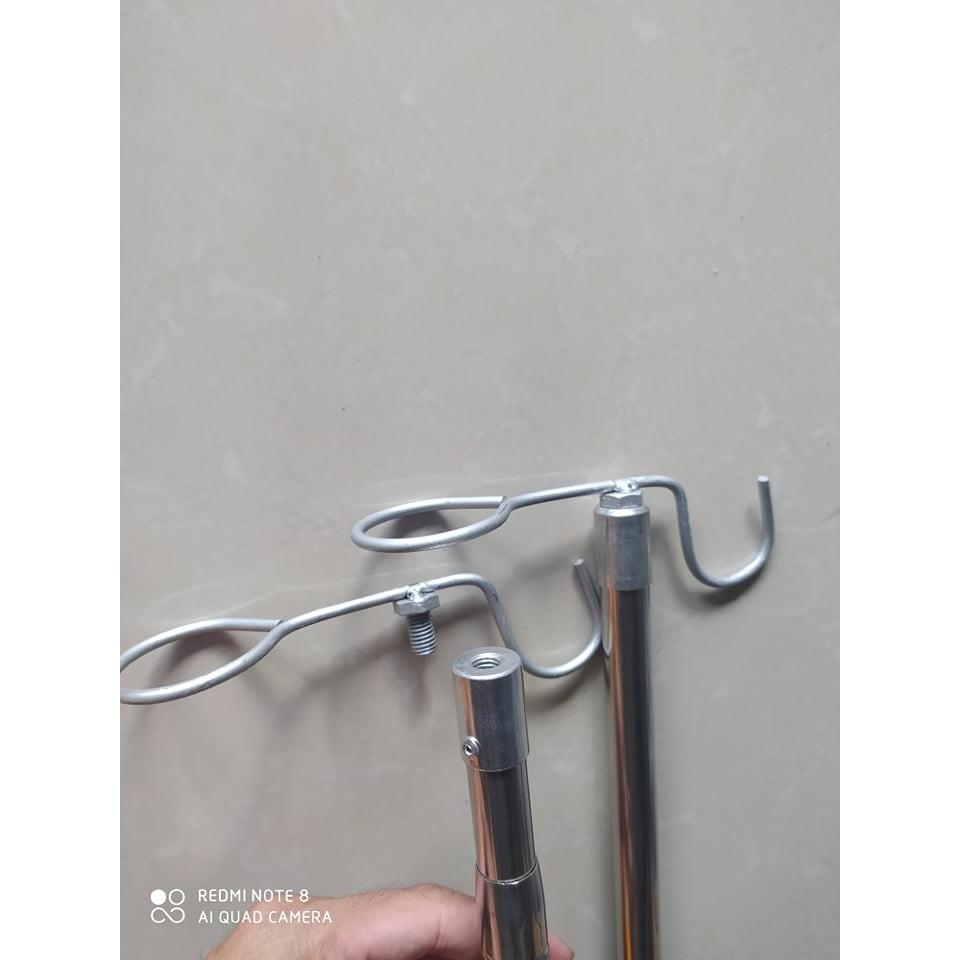 SÀO RÚT INOX TỪ 1m RÚT RA 4m-6m Dùng Để Treo lồng chim ,hái trái cây,Treo đồ, áo quần