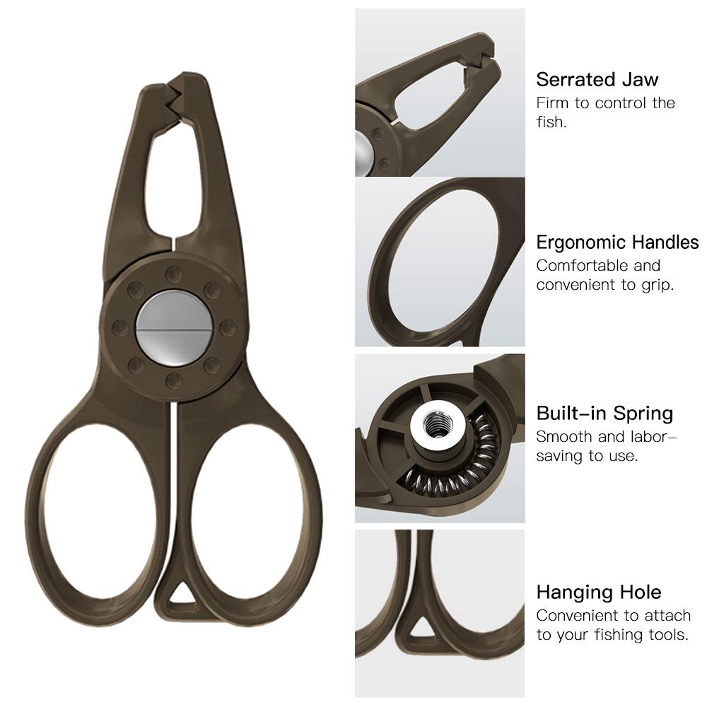 Mini Fishing Pliers Plastic Fish Gripper Fish Grabber Fish Pliers Fish Holder Fishing Clamp Tackle Tools