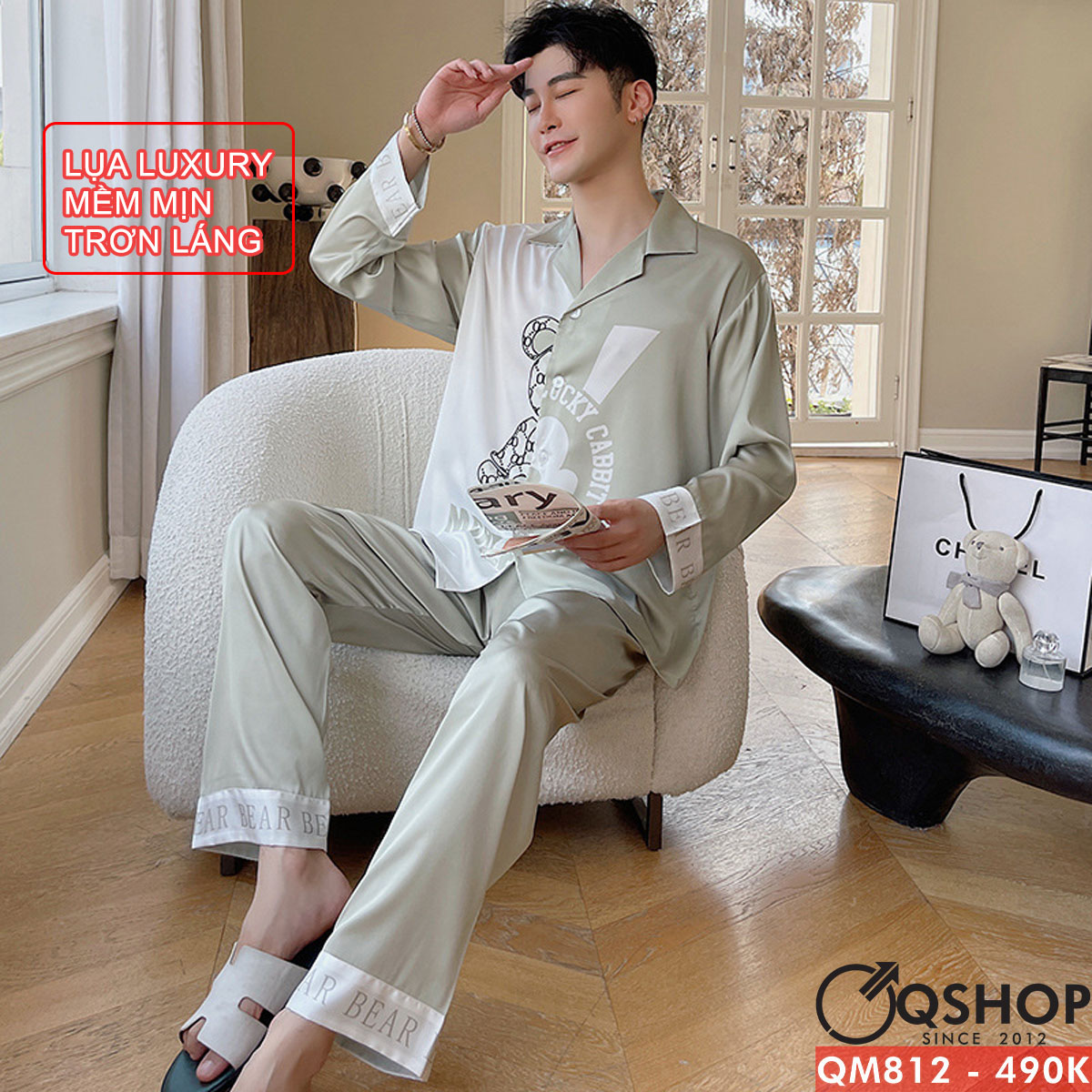 Bộ đồ pijama nam Luxury quần dài tay dài QSHOP QM812