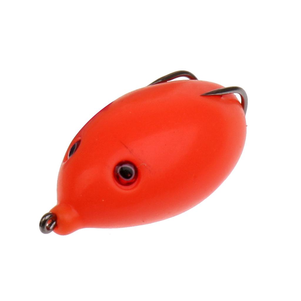 6 Pieces Hollow Frog Fishing Lures Soft Topwater Baits with Tackle Box for Bass Snakehead Saltwater Freshwater Fishing