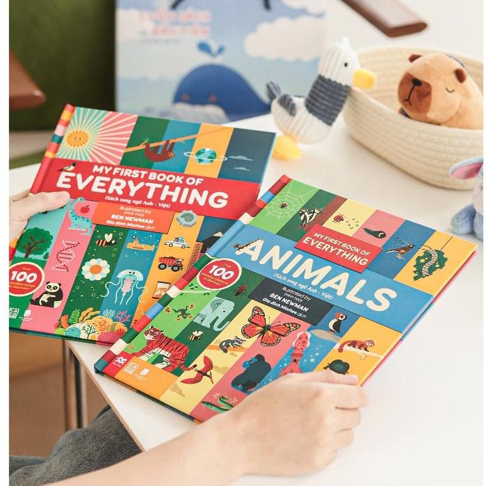 [Gia đình MinHee ] Bộ sách song ngữ Anh - Việt: My first book of Everything - Carobooks