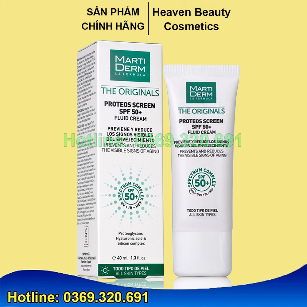 KEM CHỐNG NẮNG MARTIDERM The originals Proteos Screen SPF 50+ 40ml