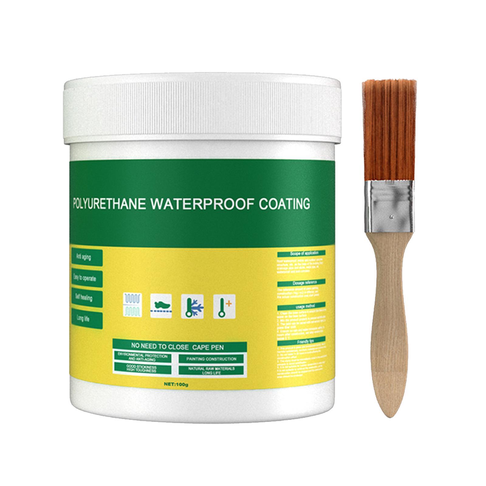 2x 100G Waterproof Sealant Sealer Glue Brush Toilet Coating Repair Leakproof
