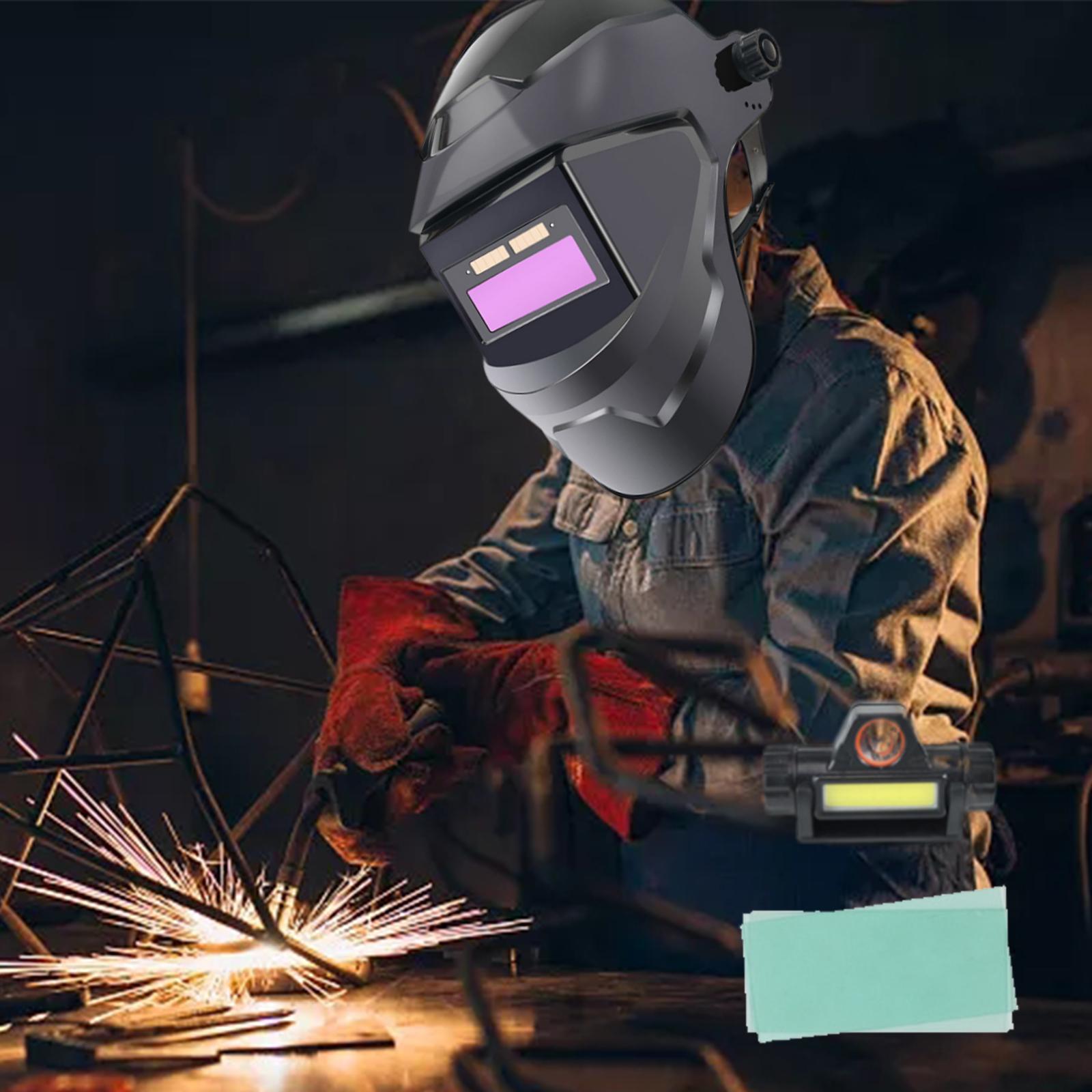 Solar Powered Welding  Large View True Color Welder Welding Face Cover