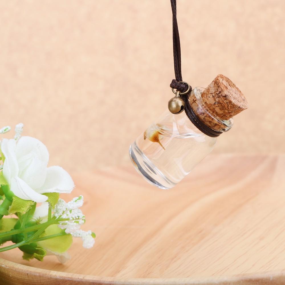 Lọ đựng nước hoa bằng gỗ treo trang trí xe hơi