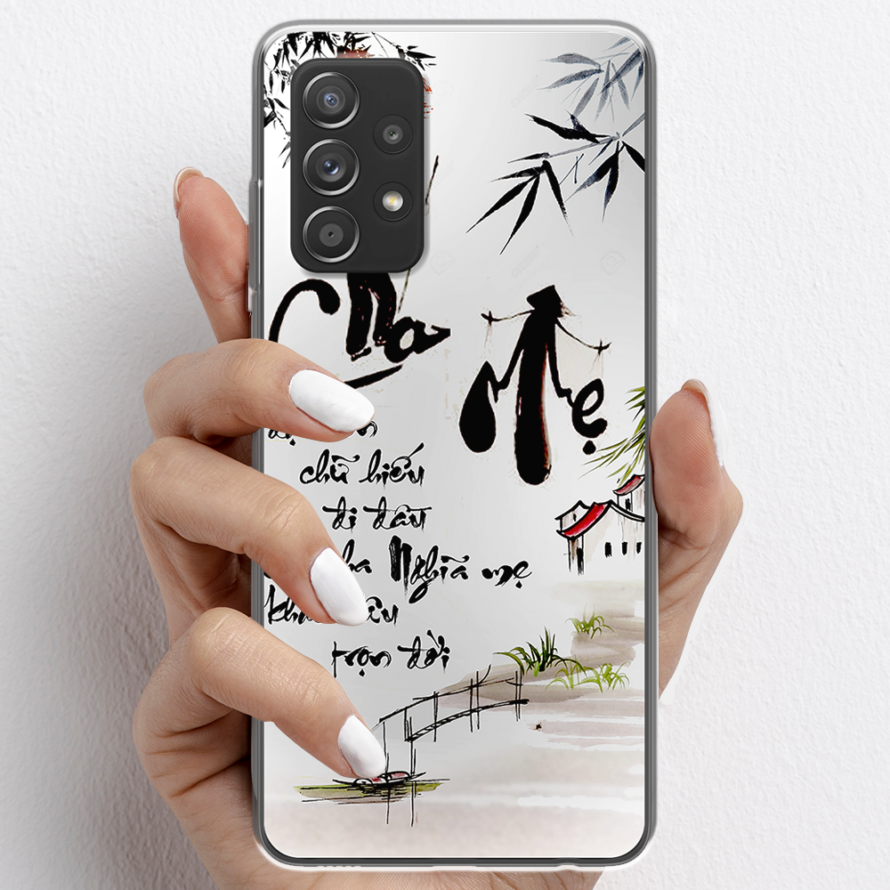 Ốp lưng cho Samsung Galaxy A52 , Samsung Galaxy A52s 5G nhựa TPU mẫu Thư pháp cha mẹ