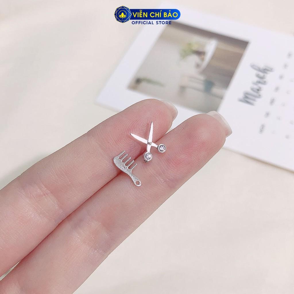 Bông tai bạc nữ chất liệu bạc 925, khuyên tai nữ thời trang phụ kiện trang sức nữ Viễn Chí Bảo