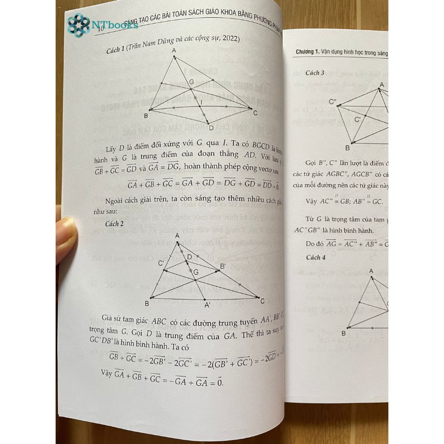 Sách Sáng tạo các bài Toán sách giáo khoa bằng phương pháp vectơ