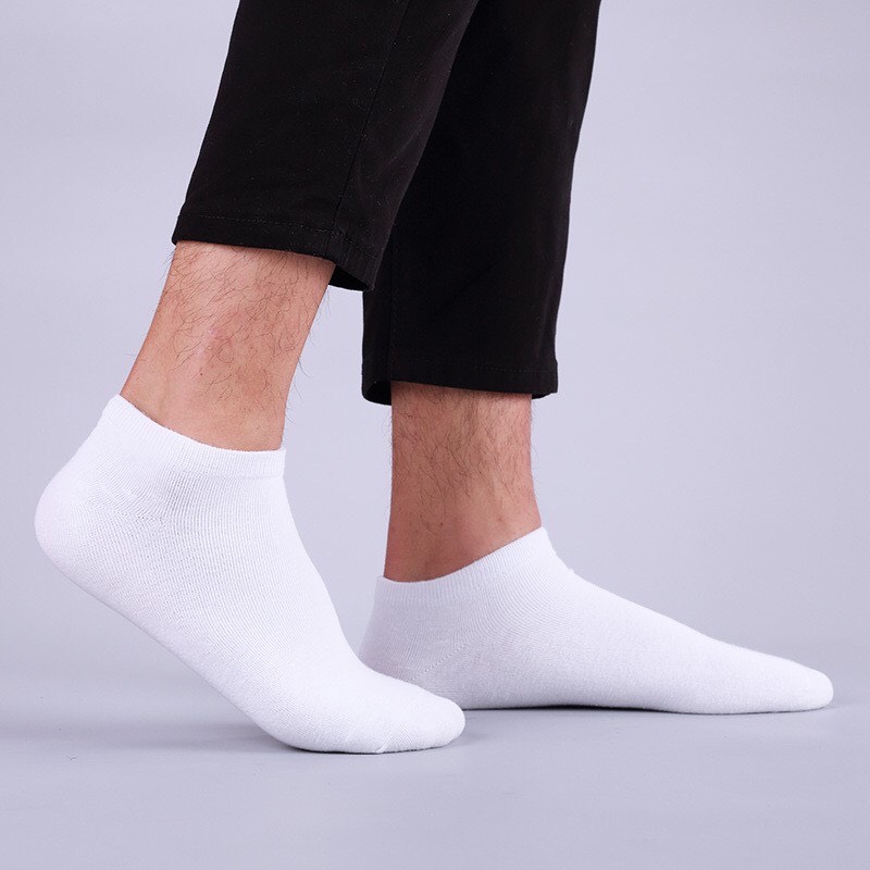 Combo gồm 10 đôi tất vớ cổ ngắn nam nữ khử mùi không hôi chân