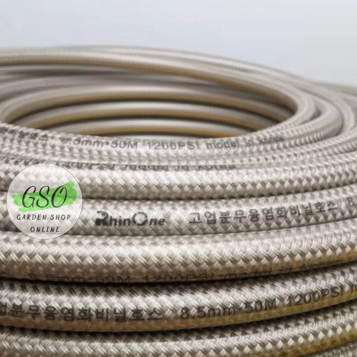 Dây Rửa Xe Áp Lực Cao RHINONE 8.5mm dài 50M, 20M, 15M, 10M, dây phun thuốc, dây phun rửa áp lực