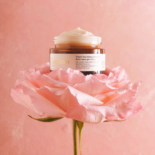 Thạch hoa hồng dưỡng ẩm Cocoon giúp cấp ẩm và nuôi dưỡng da (30ml/100ml) - Hàng chính hãng