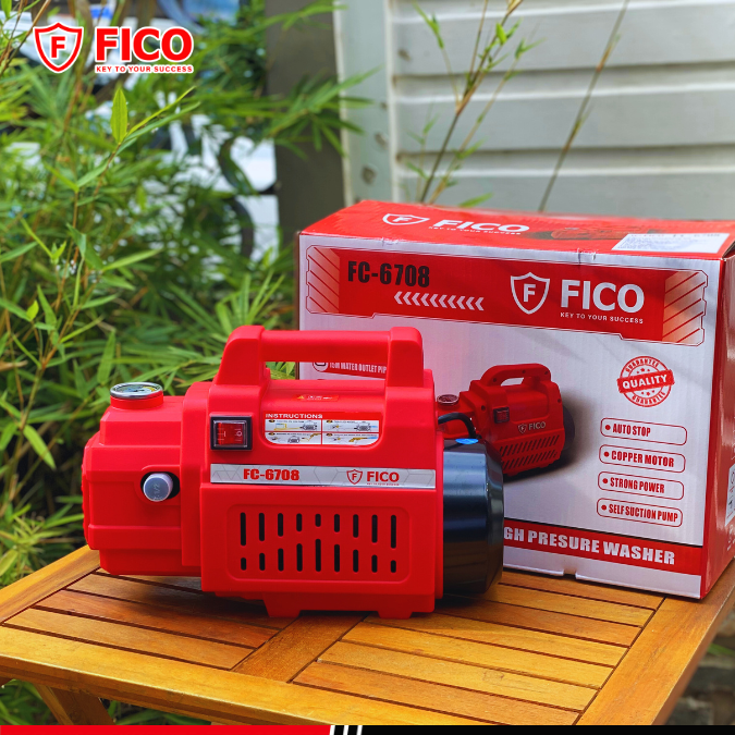 MÁY XỊT RỬA XE CAO ÁP 2.450W FC-6708 FICO -HÀNG CHÍNH HÃNG