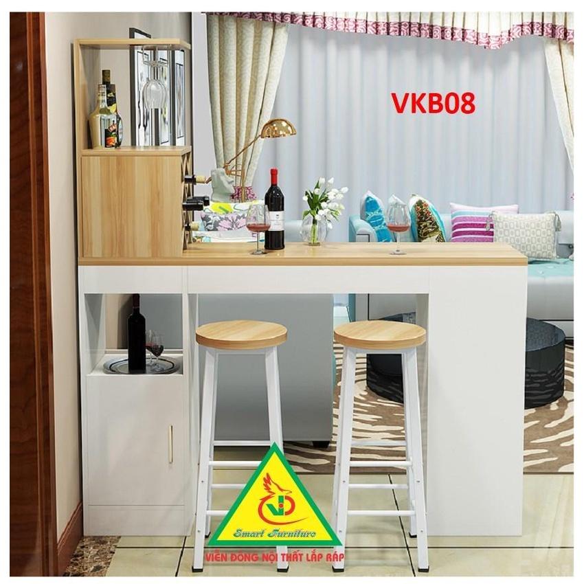 Quầy bar mini kết hợp tủ rượu VKB08 - Nội thất lắp ráp Viendong Adv