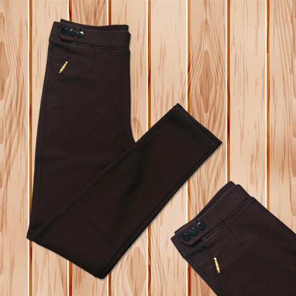 QUẦN NỮ CÔNG SỞ VẢI COTTON CO GIÃN KIỂU 3 CÚC