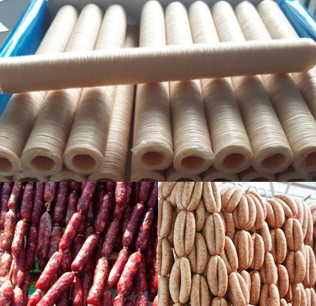 Vỏ xúc xích collagen Viscofan Vỏ xúc xích collagen Viscofan