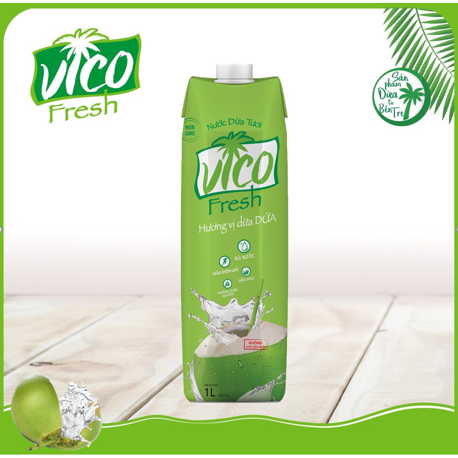 Nước dừa Dứa Vico Fresh hộp 1L