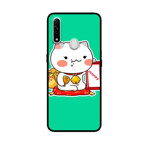 Ốp Lưng in cho Oppo A31 Mẫu Mèo May Mắn 4 - Hàng Chính Hãng