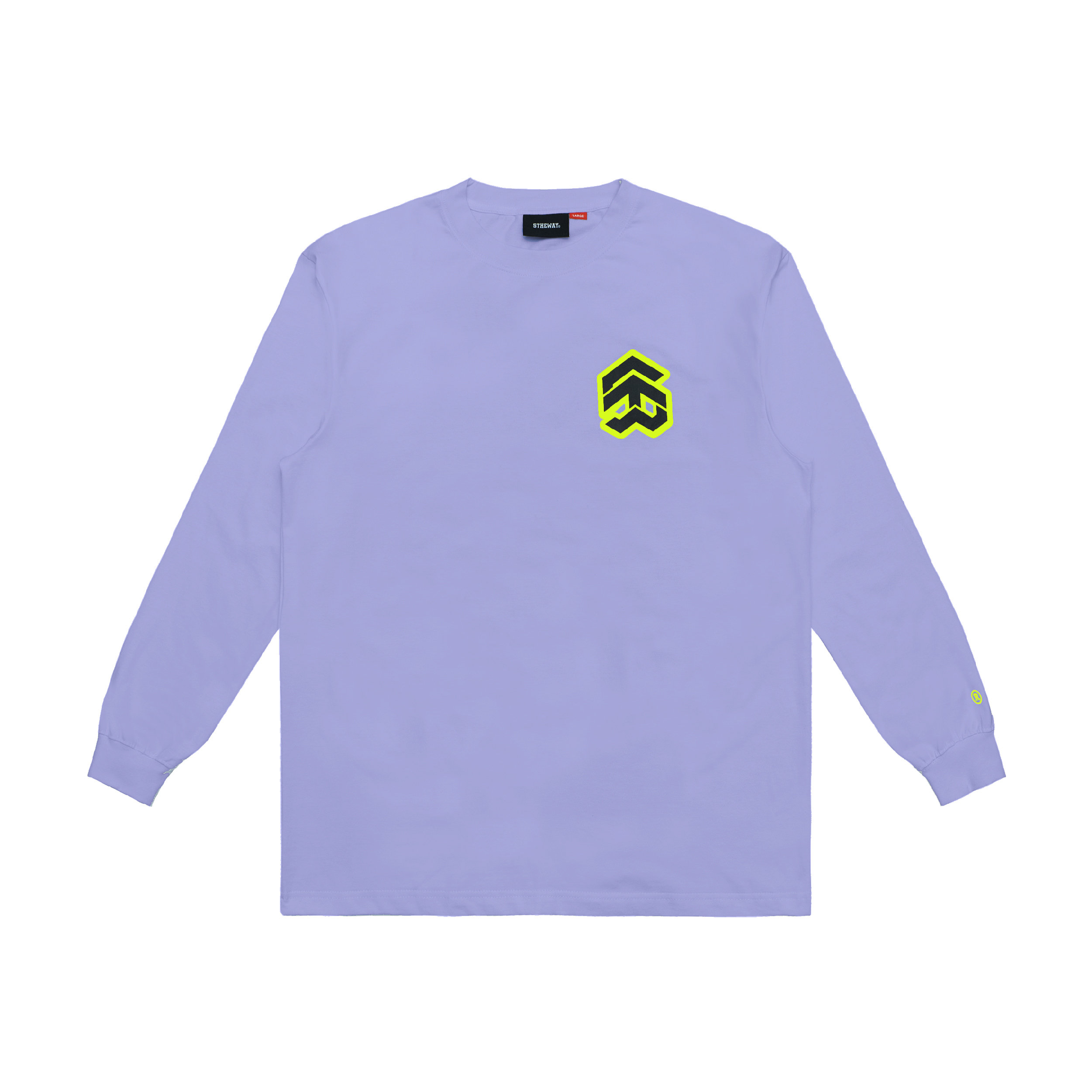 Áo Thun 5THEWAY Tay Dài Tím aka 5THEWAY /stroke/ BIG LOGO LS NEW TEE in PASTEL LILAC