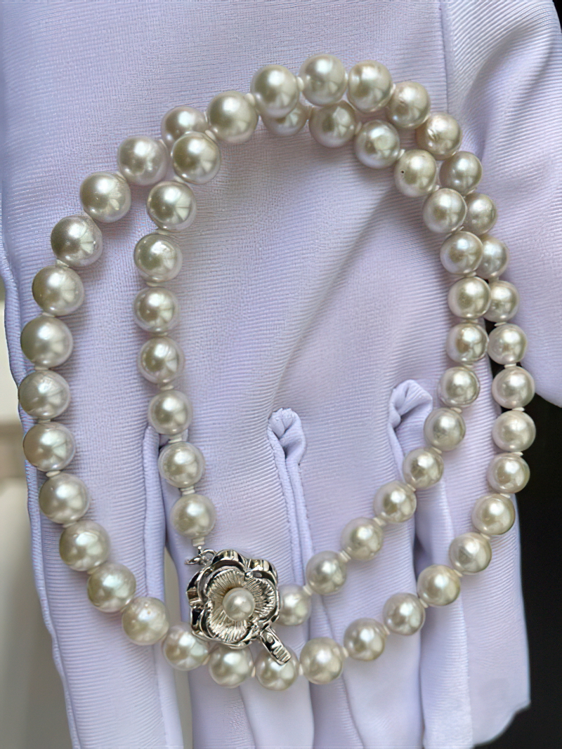 Chuỗi Ngọc Trai Nước Mặn Akoya ánh xám - MOON Jewelry