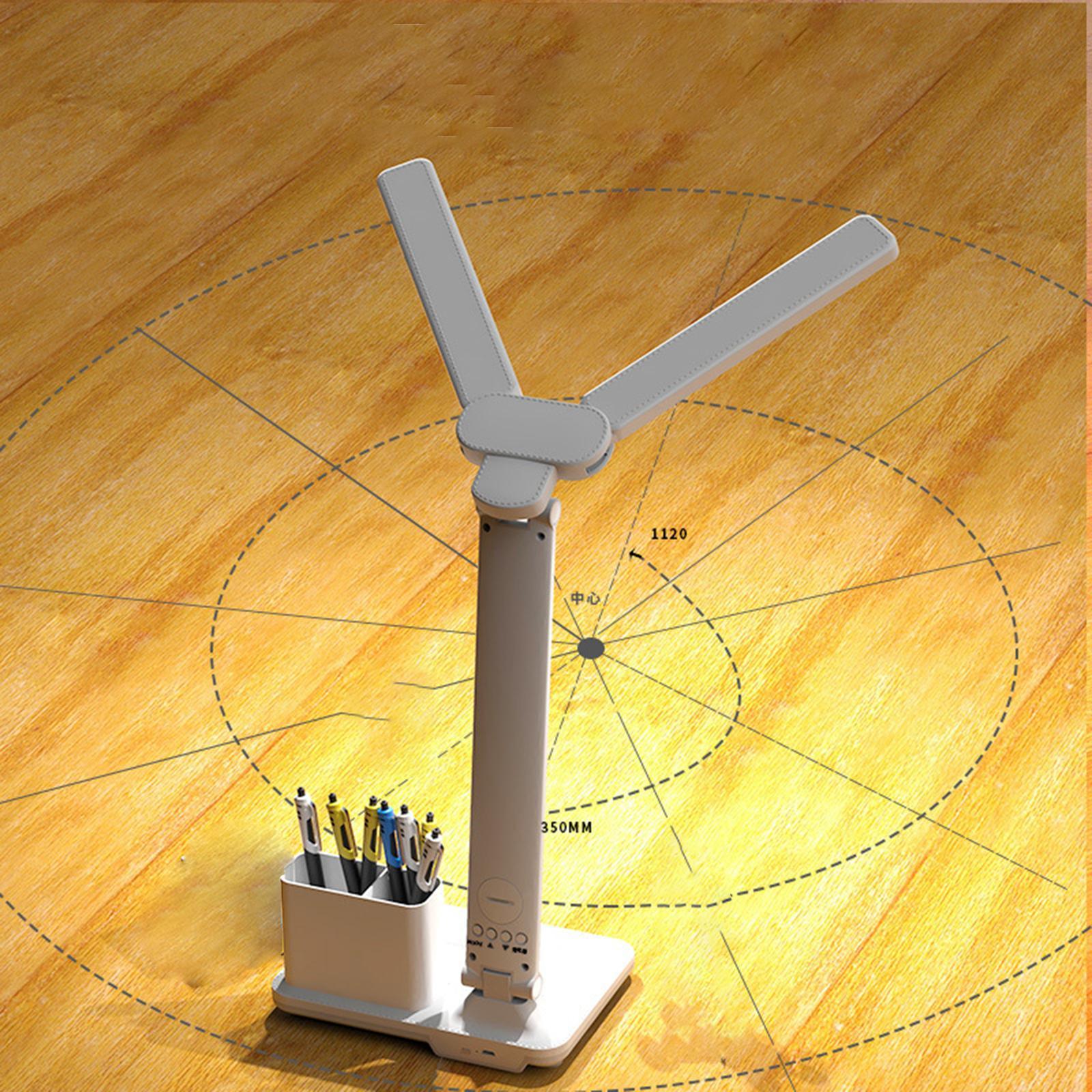 Table Lamp Office Home with Clock, Date, Temperature Lighting LED Desk Lamp