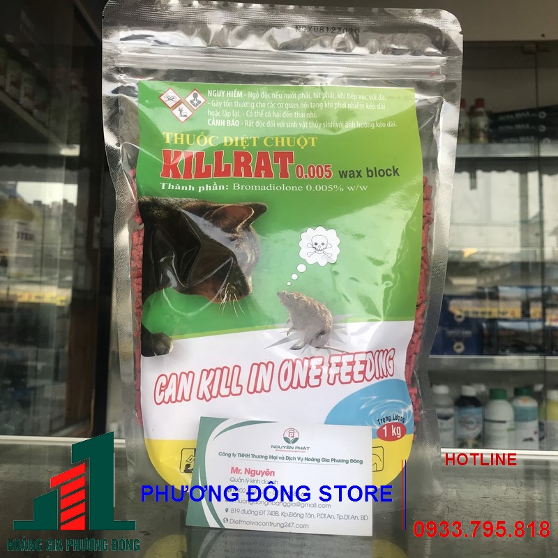 Thuốc diệt chuột Killrat 0.005%-1kg