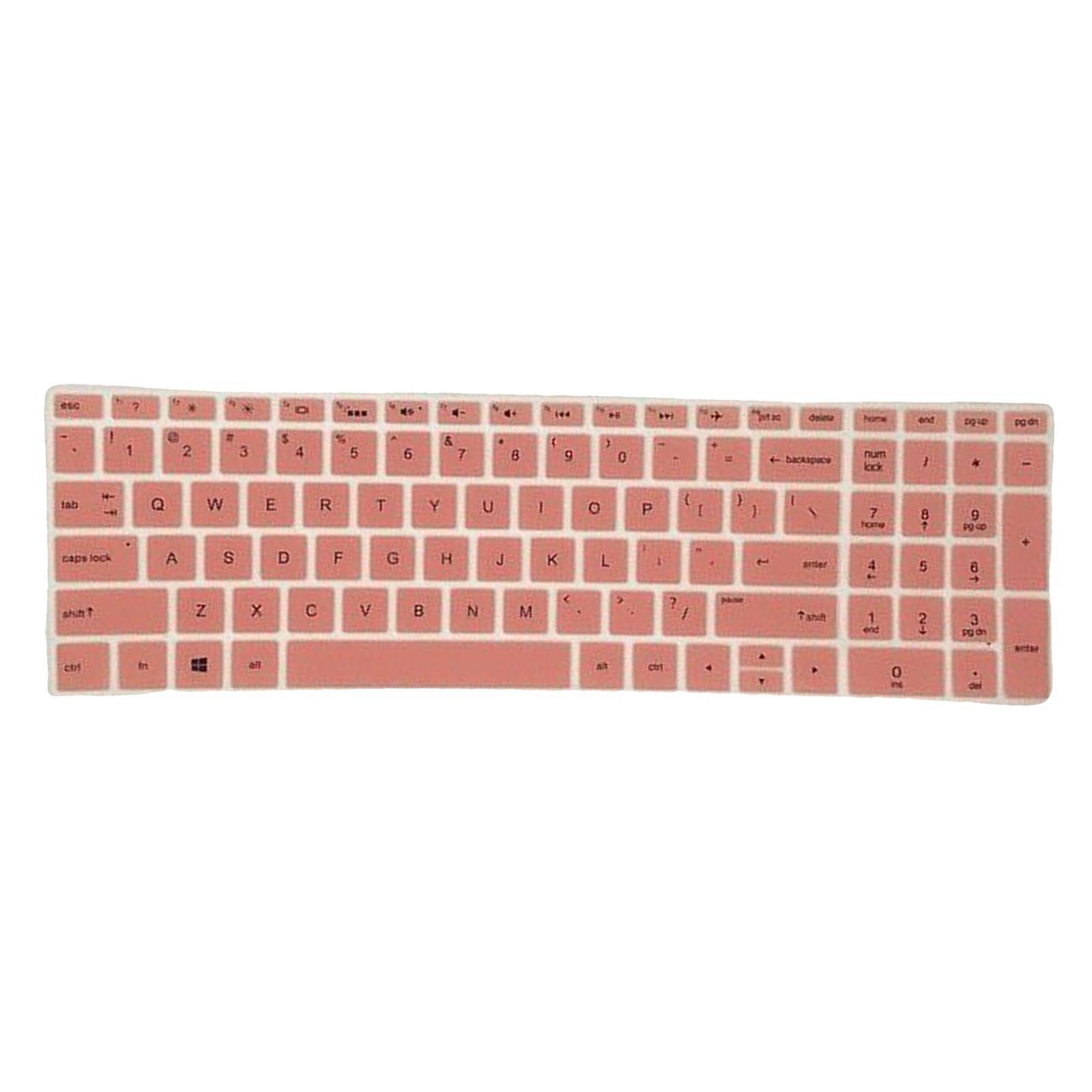 Silicone Notebook Keyboard Skin Cover for 15.6''BF Laptop Pink & Blue