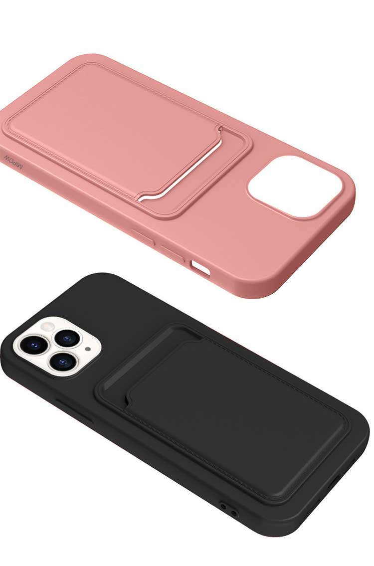 Ốp lưng dẻo MIPOW Card Bag TPU Leather có khe ví đựng thẻ cho iPhone 15 Series - Hàng chính hãng