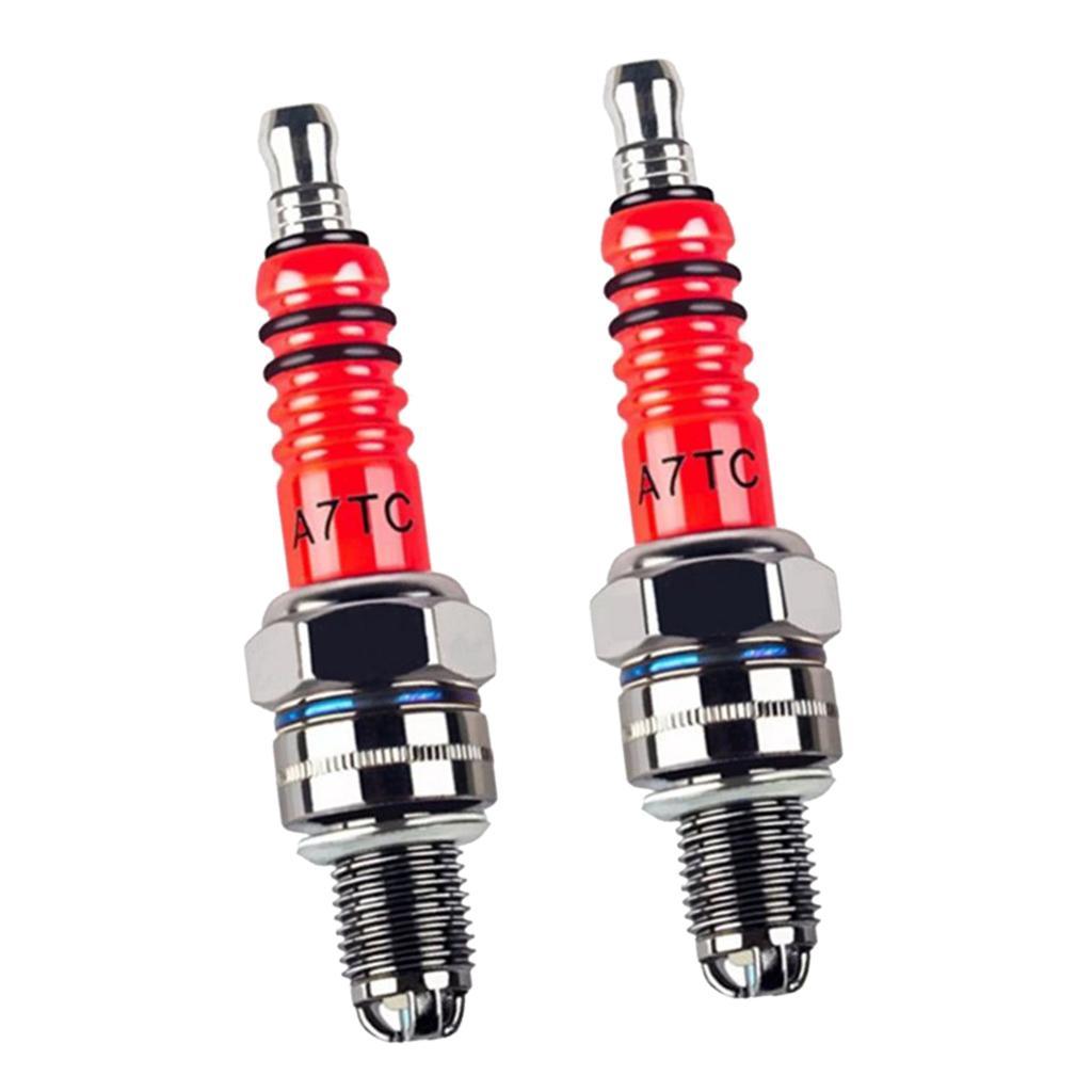 2x Spark Plug A7TC 3 for GY6 50cc-125cc Moped Scooter ATV Quads