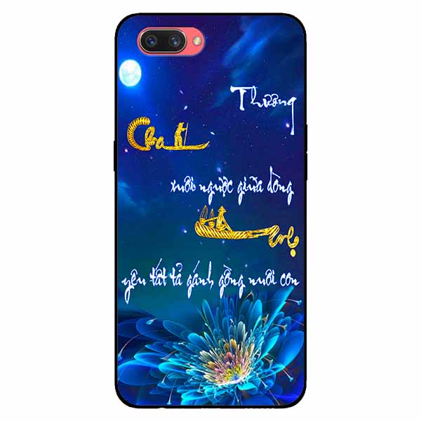Ốp lưng in cho Oppo A3s/ A5 2018 Mẫu Thư Pháp Cha Mẹ
