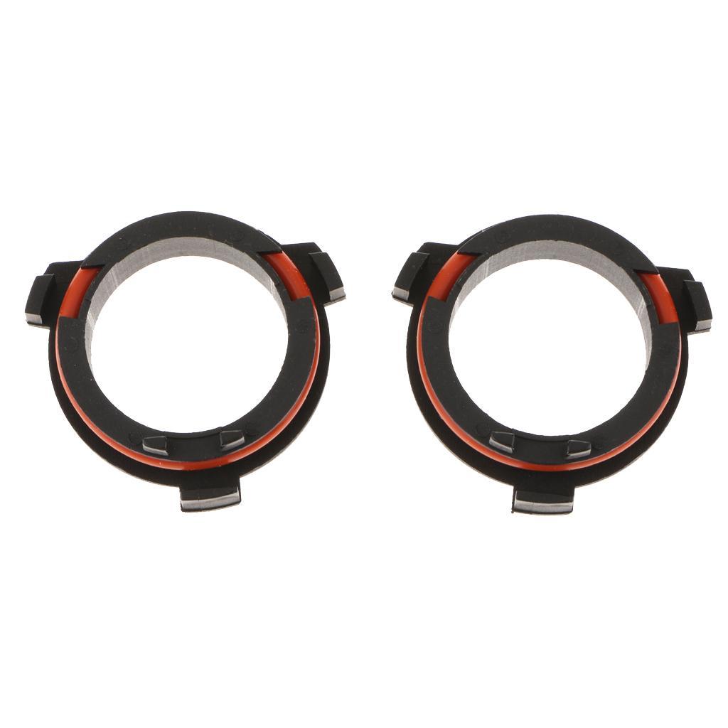 2 Pair H7 LED Bulb Headlight Holder Conversion For Opel Vauxhall Astra