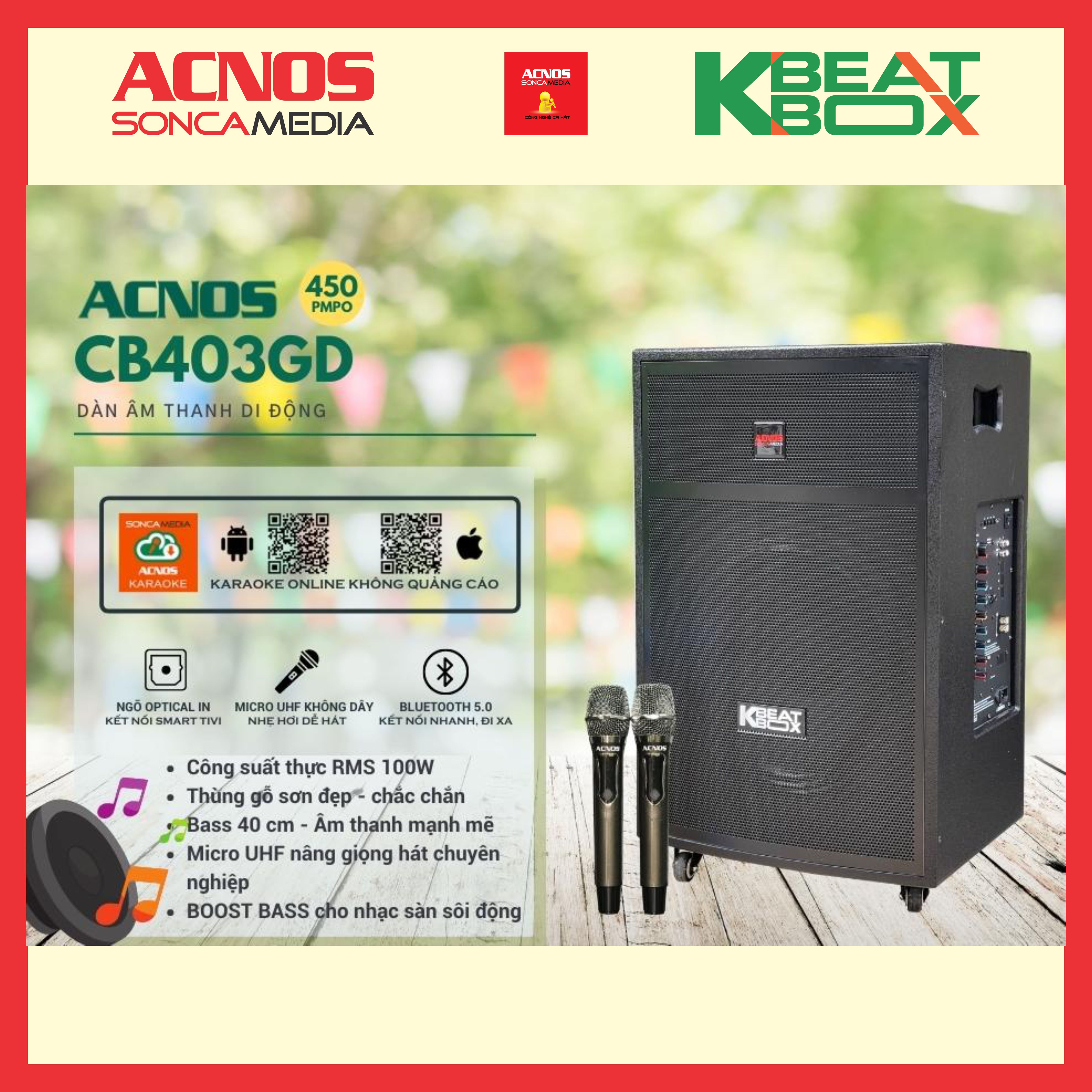 Dàn âm thanh di động ACNOS CB403GD