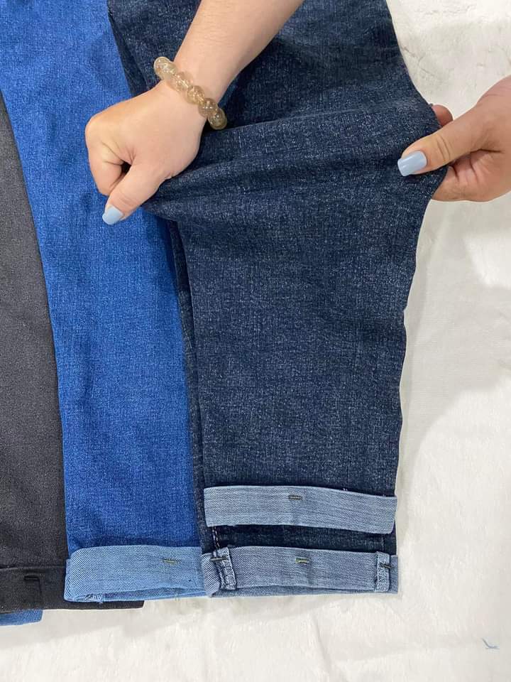 Quần jean 9 tất lật lai có size 26-44 . Vải dày và co giãn. YUME JEAN BIGSIZE.