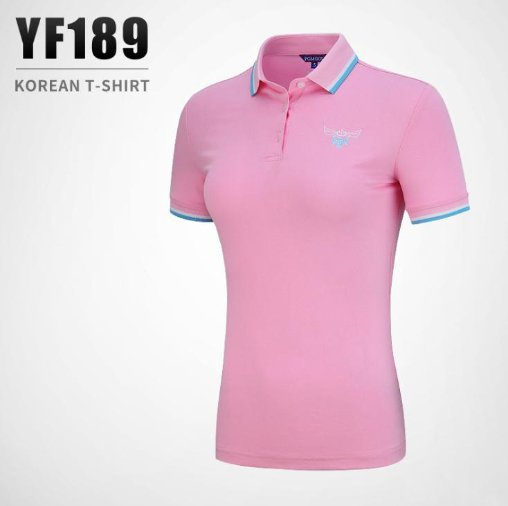 Áo cộc tay golf nữ YF189 - Mẫu áo gồm 3 màu sắc đơn tính, dễ dàng phối cùng quần hoặc chân váy tùy thích