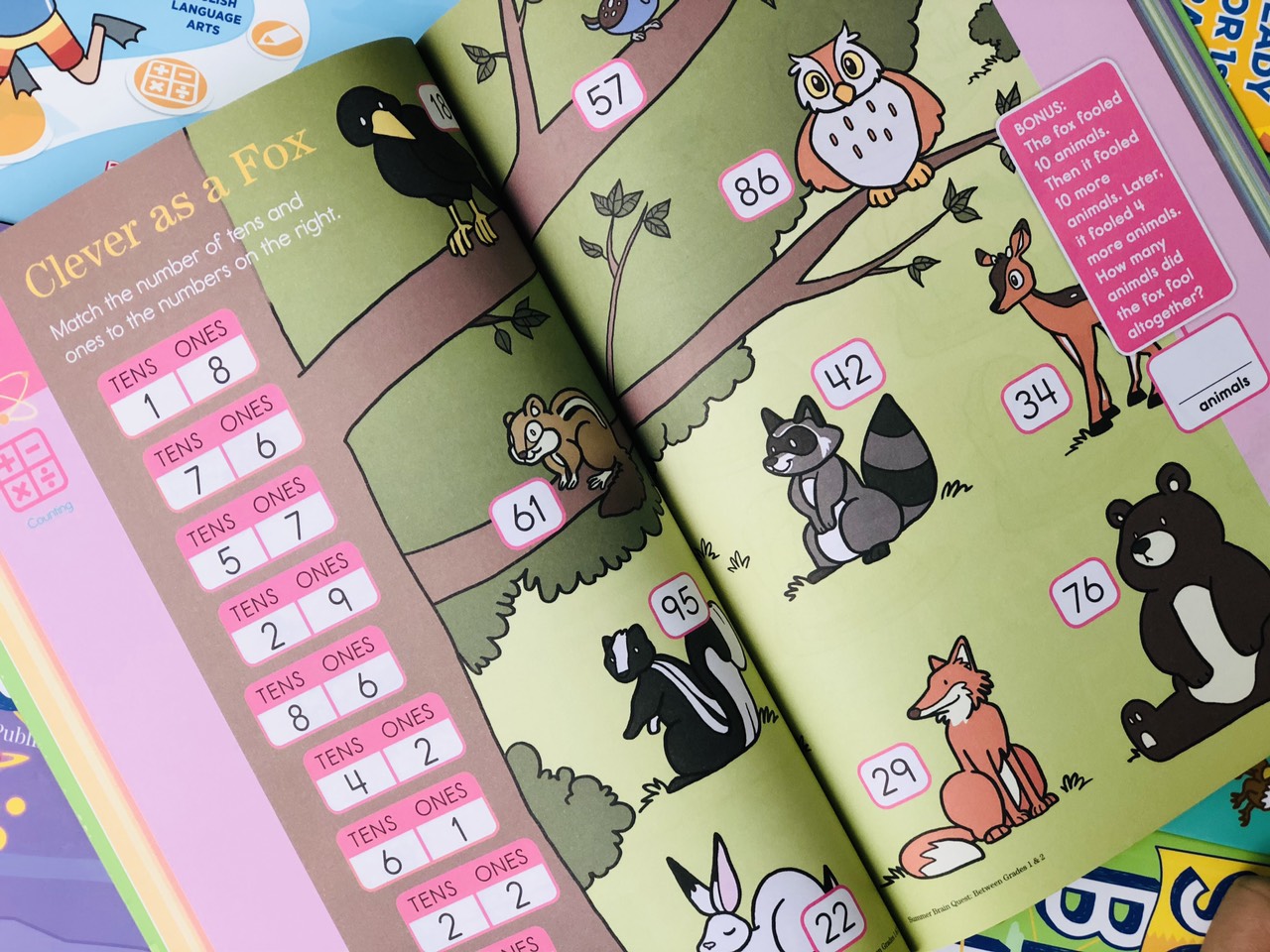 Sách summer brain quest 1&2 phát triển tư duy iq cho bé - in màu