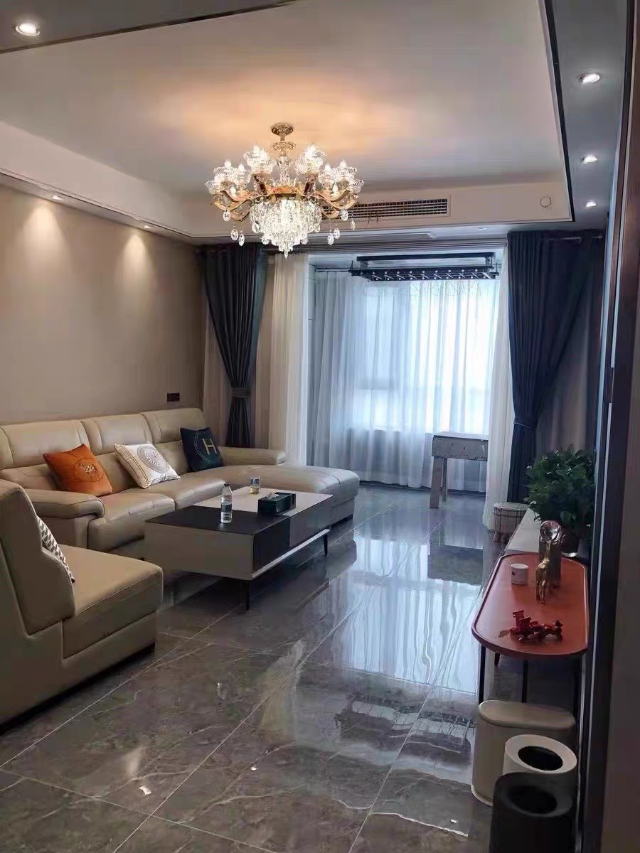 Đèn chùm trang trí, Đèn pha lê K9 CAO CẤP, Thân hợp kim mạ Vàng, TẶNG BÓNG LED ĐỔI MÀU, Ảnh công trình thực tế, Mã 5003
