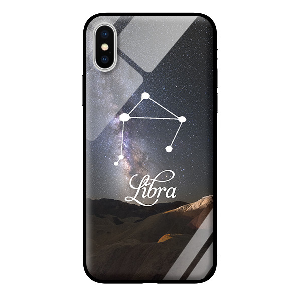 Ốp lưng kính cường lực cho iPhone XS 12 cung hoàng đạo   - Hàng chính hãng