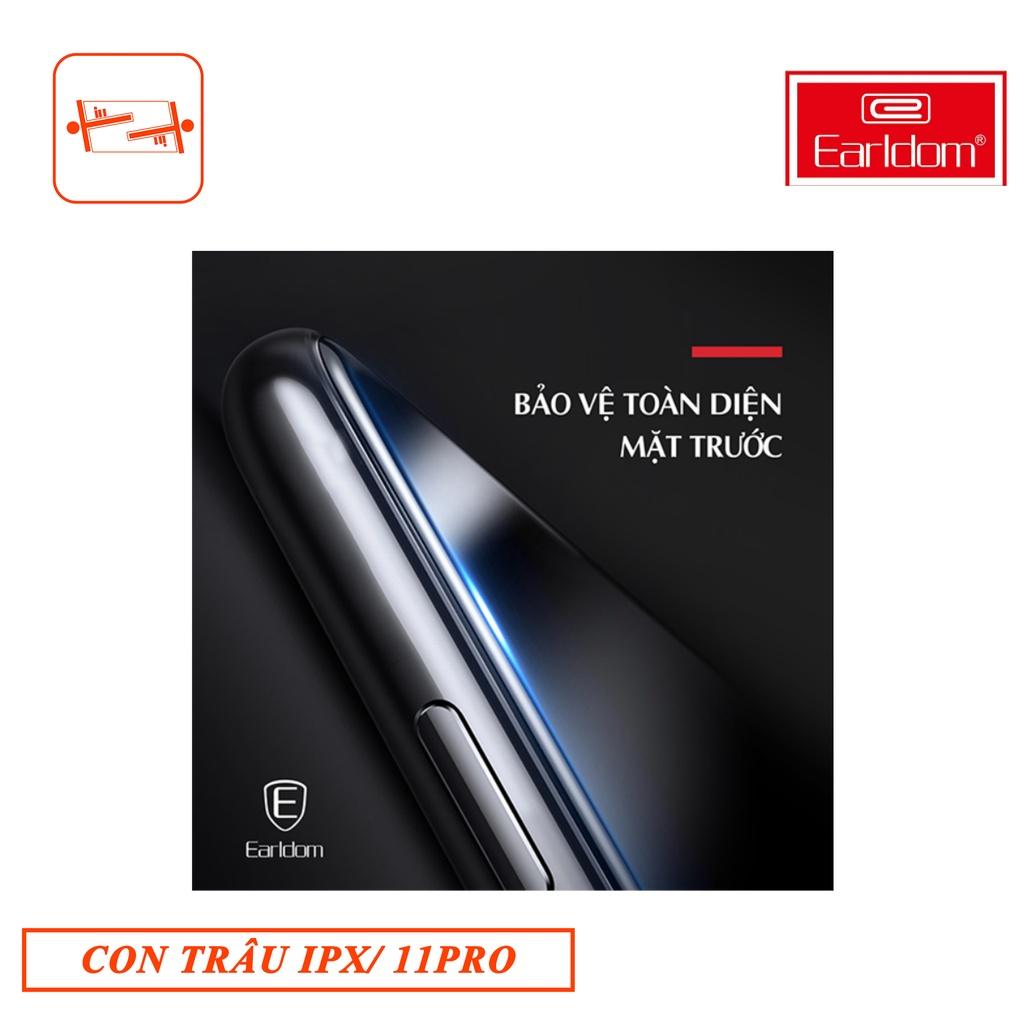 Cường Lực dành cho IPHONE X/ 11 PRO (Đen) Con Trâu Earldom Hàng chính hãng