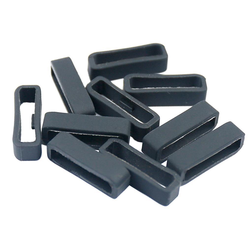 2-4pack 10x Silicone Fastener Rings for Garmin Fenix 5/5s/5x Series 5 5Plus 22mm