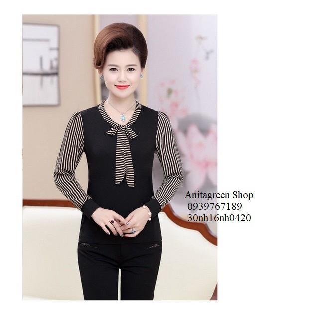 Nh160420-ÁO SƠ MI SỌC THẮT NƠ s-6xl