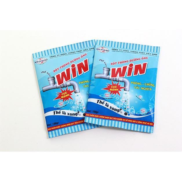 Gói 100gr bột thông tắc đường ống WIN