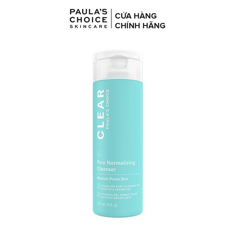 [Gift] Sữa rửa mặt ngăn ngừa mụn Paula’s Choice Clear Pore Normalizing Cleanser 177 ml 6002.1