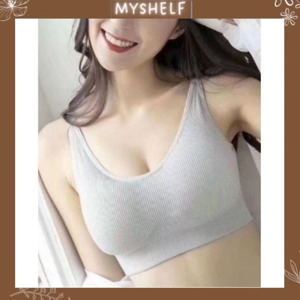 Áo bra thun tăm đệm mỏng nữ, áo bra tập gym yoga siêu hot