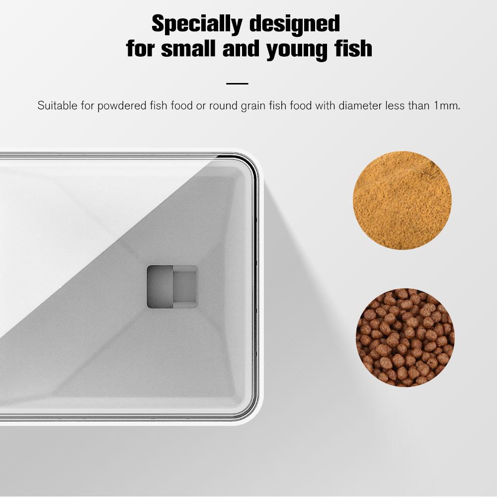 Máy cho cá ăn tự động Máy phân phối thức ăn cho cá kỹ thuật số thông minh 70ml