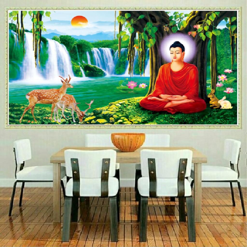 Tranh đá Phật Bổn Sư Thích Ca LV416 - kích thước: 100 * 61cm.