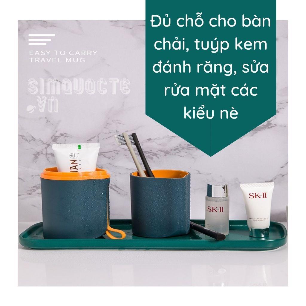 Hộp đựng bàn chải có thể làm cốc tiện dụng